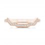 18k Rose Gold 18k Rose Gold Custom Diamond Wedding Band - Top View -  102784 - Thumbnail