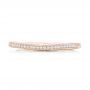 14k Rose Gold 14k Rose Gold Custom Diamond Wedding Band - Top View -  102811 - Thumbnail