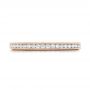 14k Rose Gold 14k Rose Gold Custom Diamond Wedding Band - Top View -  102832 - Thumbnail