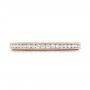 18k Rose Gold 18k Rose Gold Custom Diamond Wedding Band - Top View -  102832 - Thumbnail