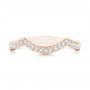 14k Rose Gold 14k Rose Gold Custom Diamond Wedding Band - Top View -  102837 - Thumbnail