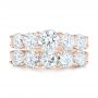 18k Rose Gold 18k Rose Gold Custom Diamond Wedding Band - Top View -  102953 - Thumbnail