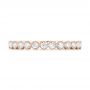 14k Rose Gold 14k Rose Gold Custom Diamond Wedding Band - Top View -  102962 - Thumbnail