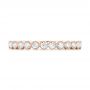 18k Rose Gold 18k Rose Gold Custom Diamond Wedding Band - Top View -  102962 - Thumbnail