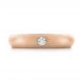 18k Rose Gold 18k Rose Gold Custom Diamond Wedding Band - Top View -  103378 - Thumbnail