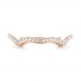 18k Rose Gold 18k Rose Gold Custom Diamond Wedding Band - Top View -  103399 - Thumbnail