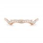 18k Rose Gold 18k Rose Gold Custom Diamond Wedding Band - Top View -  103399 - Thumbnail