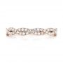 14k Rose Gold 14k Rose Gold Custom Diamond Wedding Band - Top View -  103438 - Thumbnail