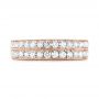 14k Rose Gold 14k Rose Gold Custom Diamond Wedding Band - Top View -  103506 - Thumbnail