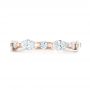 18k Rose Gold 18k Rose Gold Custom Diamond Wedding Band - Top View -  103913 - Thumbnail