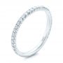  Platinum Custom Diamond Wedding Band - Three-Quarter View -  102023 - Thumbnail