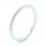  Platinum Custom Diamond Wedding Band - Three-Quarter View -  102245 - Thumbnail