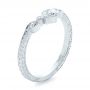 Custom Tri-leaf Diamond Engagement Ring