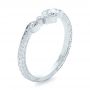  Platinum Platinum Custom Diamond Wedding Band - Three-Quarter View -  102262 - Thumbnail