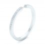  Platinum Platinum Custom Diamond Wedding Band - Three-Quarter View -  102598 - Thumbnail