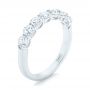  Platinum Custom Diamond Wedding Band - Three-Quarter View -  102746 - Thumbnail