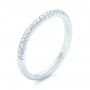  Platinum Platinum Custom Diamond Wedding Band - Three-Quarter View -  102773 - Thumbnail