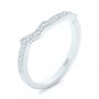  Platinum Platinum Custom Diamond Wedding Band - Three-Quarter View -  102784 - Thumbnail