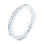  Platinum Custom Diamond Wedding Band - Three-Quarter View -  102832 - Thumbnail