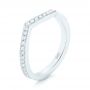  Platinum Platinum Custom Diamond Wedding Band - Three-Quarter View -  102837 - Thumbnail