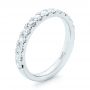  Platinum Custom Diamond Wedding Band - Three-Quarter View -  103140 - Thumbnail