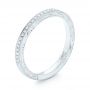 14k White Gold 14k White Gold Custom Diamond Wedding Band - Three-Quarter View -  103326 - Thumbnail