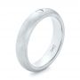 18k White Gold 18k White Gold Custom Diamond Wedding Band - Three-Quarter View -  103378 - Thumbnail