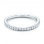  Platinum Custom Diamond Wedding Band - Flat View -  102023 - Thumbnail
