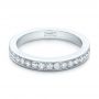  Platinum Custom Diamond Wedding Band - Flat View -  102043 - Thumbnail