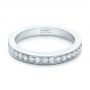 14k White Gold 14k White Gold Custom Diamond Wedding Band - Flat View -  102043 - Thumbnail