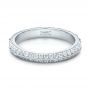  Platinum Custom Diamond Wedding Band - Flat View -  102051 - Thumbnail