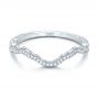 14k White Gold 14k White Gold Custom Diamond Wedding Band - Flat View -  102139 - Thumbnail