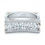 18k White Gold And Platinum 18k White Gold And Platinum Custom Diamond Wedding Band - Flat View -  102182 - Thumbnail