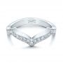 18k White Gold 18k White Gold Custom Diamond Wedding Band - Flat View -  102234 - Thumbnail