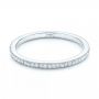 14k White Gold 14k White Gold Custom Diamond Wedding Band - Flat View -  102245 - Thumbnail