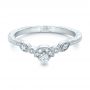 18k White Gold 18k White Gold Custom Diamond Wedding Band - Flat View -  102262 - Thumbnail