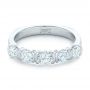  Platinum Custom Diamond Wedding Band - Flat View -  102301 - Thumbnail