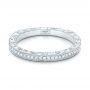  Platinum Custom Diamond Wedding Band - Flat View -  102350 - Thumbnail
