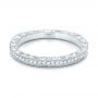 18k White Gold 18k White Gold Custom Diamond Wedding Band - Flat View -  102350 - Thumbnail