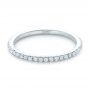 18k White Gold 18k White Gold Custom Diamond Wedding Band - Flat View -  102351 - Thumbnail