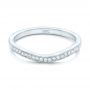 18k White Gold 18k White Gold Custom Diamond Wedding Band - Flat View -  102406 - Thumbnail