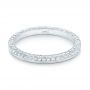 Platinum Custom Diamond Wedding Band - Flat View -  102414 - Thumbnail