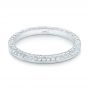 18k White Gold 18k White Gold Custom Diamond Wedding Band - Flat View -  102414 - Thumbnail