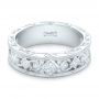 18k White Gold 18k White Gold Custom Diamond Wedding Band - Flat View -  102426 - Thumbnail