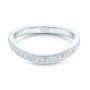 18k White Gold Custom Diamond Wedding Band - Flat View -  102446 - Thumbnail