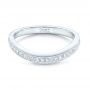 18k White Gold Custom Diamond Wedding Band - Flat View -  102446 - Thumbnail