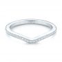 18k White Gold 18k White Gold Custom Diamond Wedding Band - Flat View -  102454 - Thumbnail