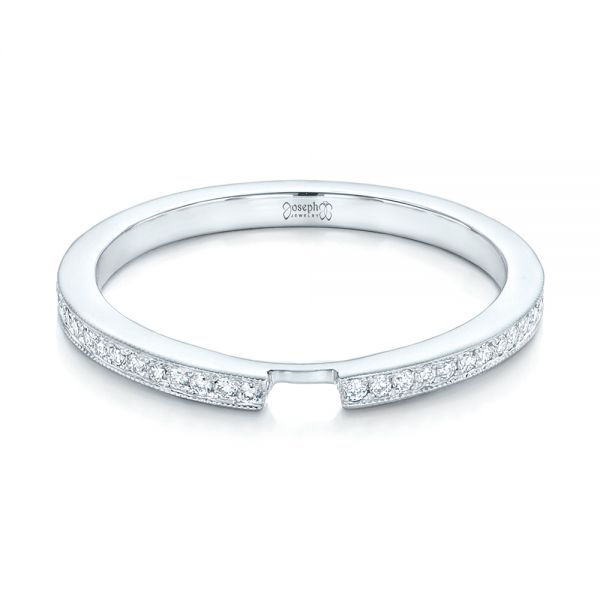  Platinum Platinum Custom Diamond Wedding Band - Flat View -  102598