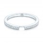 14k White Gold 14k White Gold Custom Diamond Wedding Band - Flat View -  102598 - Thumbnail