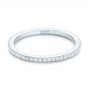  Platinum Custom Diamond Wedding Band - Flat View -  102608 - Thumbnail